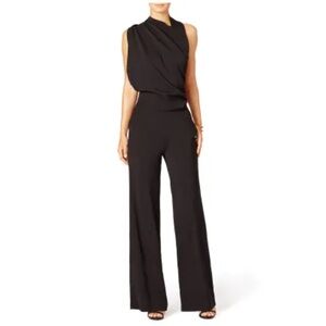 Osman Rent the Runway Black draped backless jumpsuit 6
